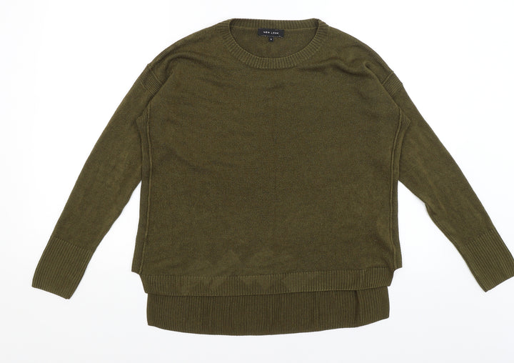 New Look Womens Green Pullover Jumper Size S