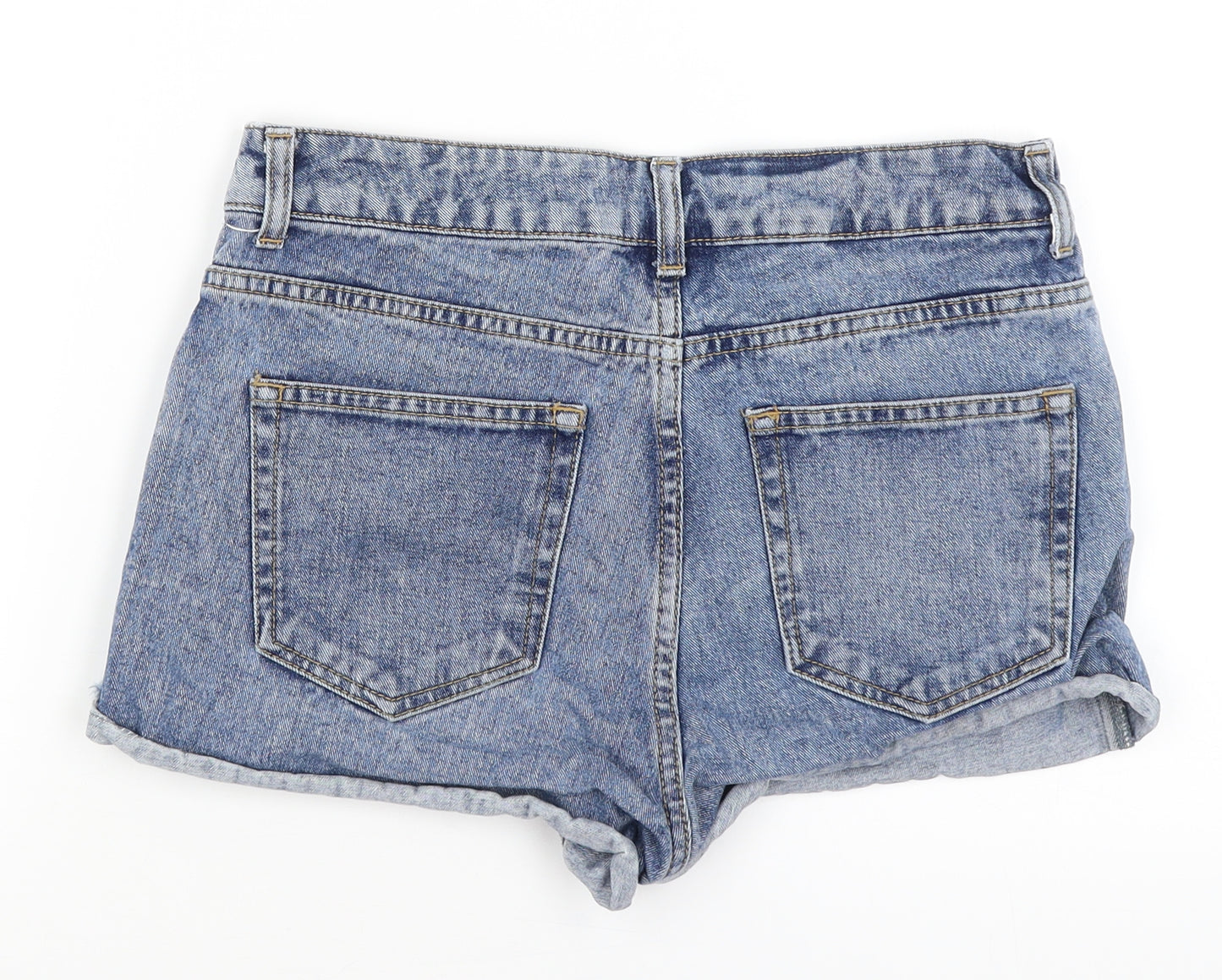 Topshop Womens Blue   Hot Pants Shorts Size 28 in