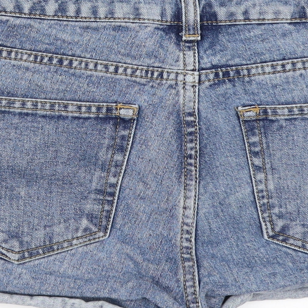 Topshop Womens Blue   Hot Pants Shorts Size 28 in