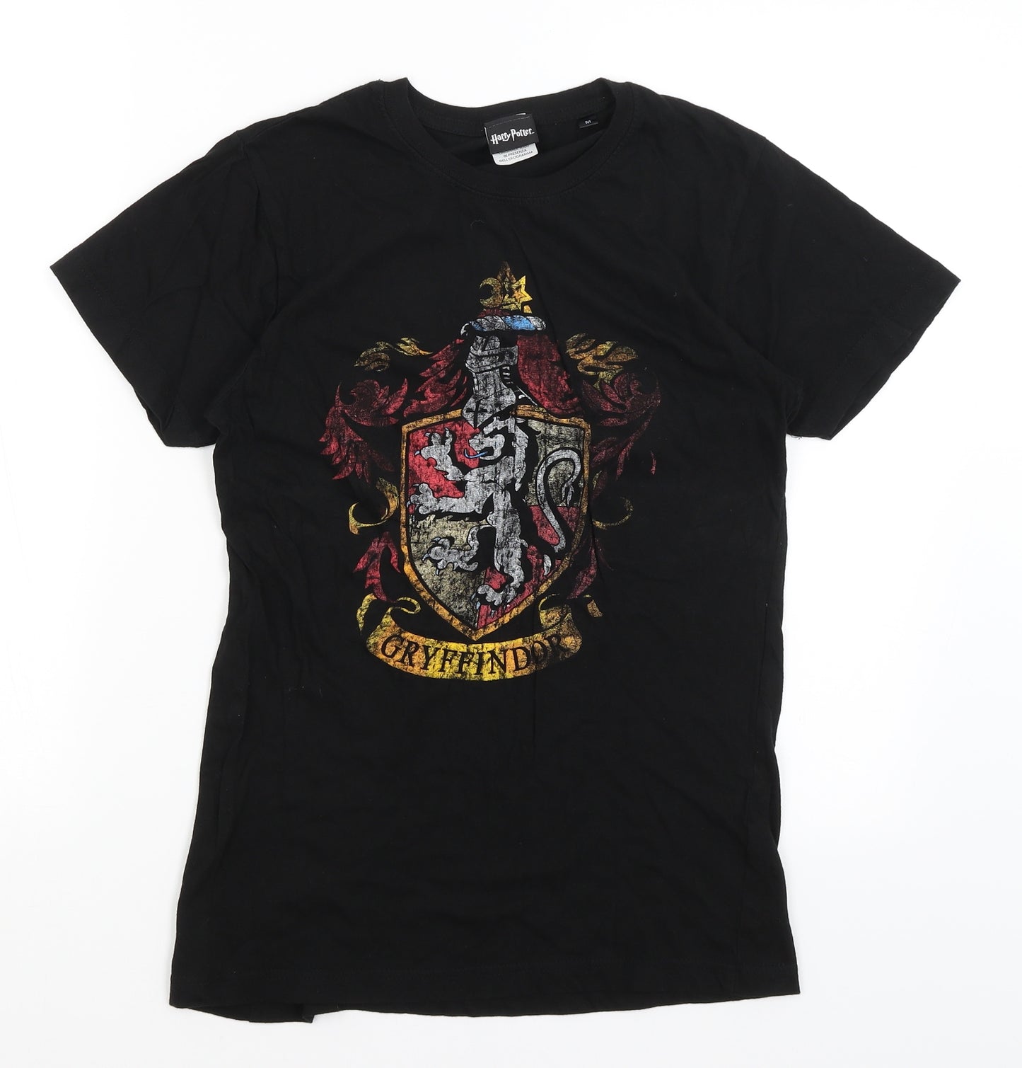 Harry Potter Womens Black   Basic T-Shirt Size M  - Gryffindor