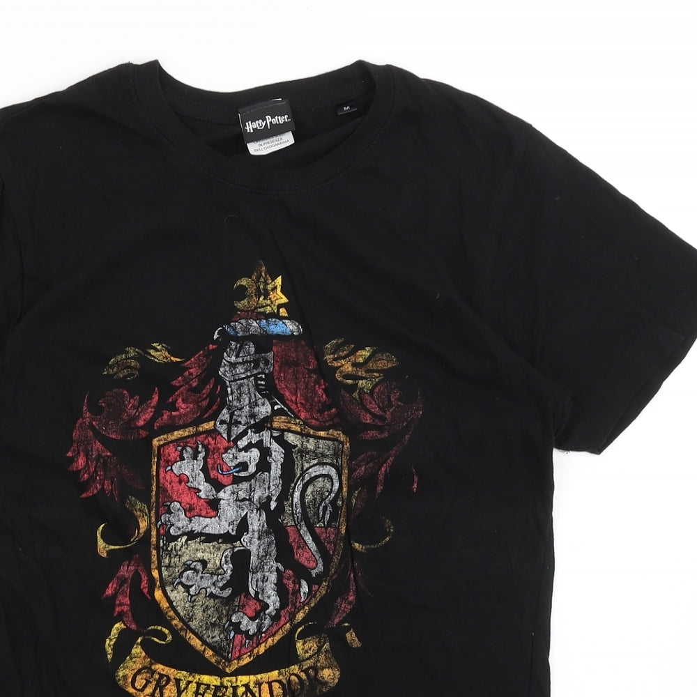 Harry Potter Womens Black   Basic T-Shirt Size M  - Gryffindor