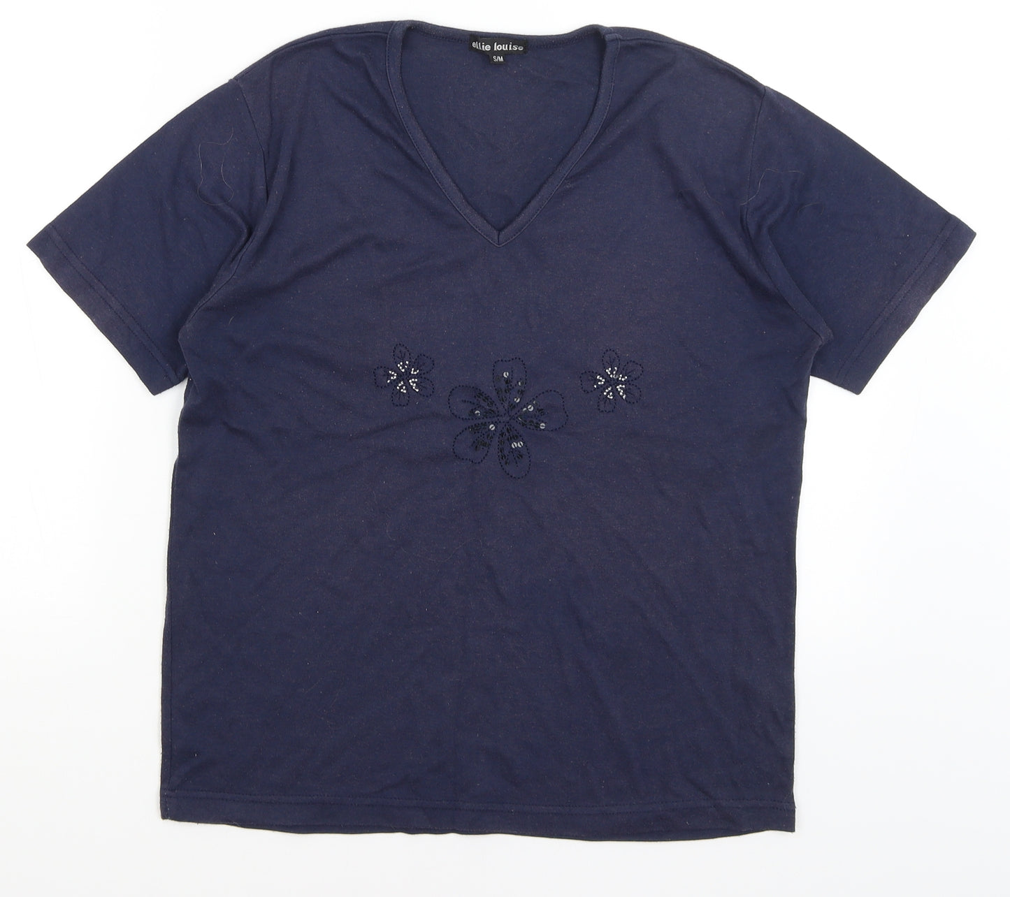 Ellie Louise Womens Blue   Basic T-Shirt Size S