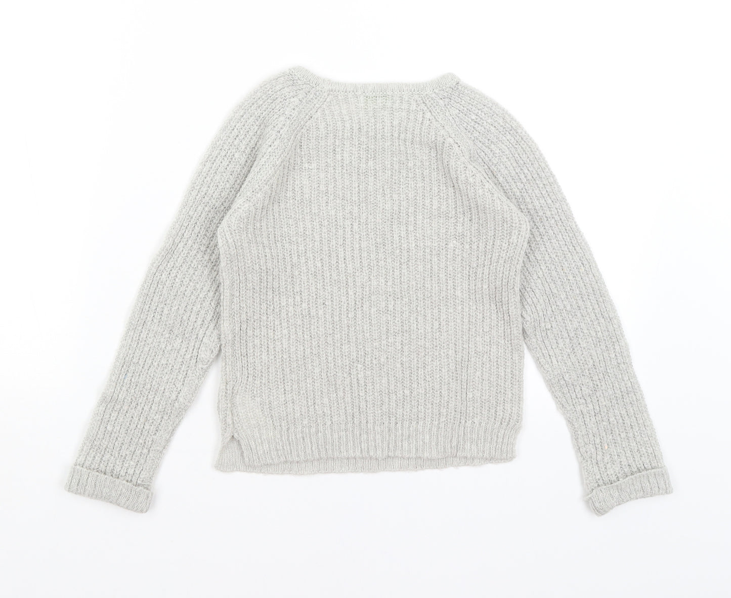 Vertbaydet Girls Grey   Pullover Jumper Size 8 Years