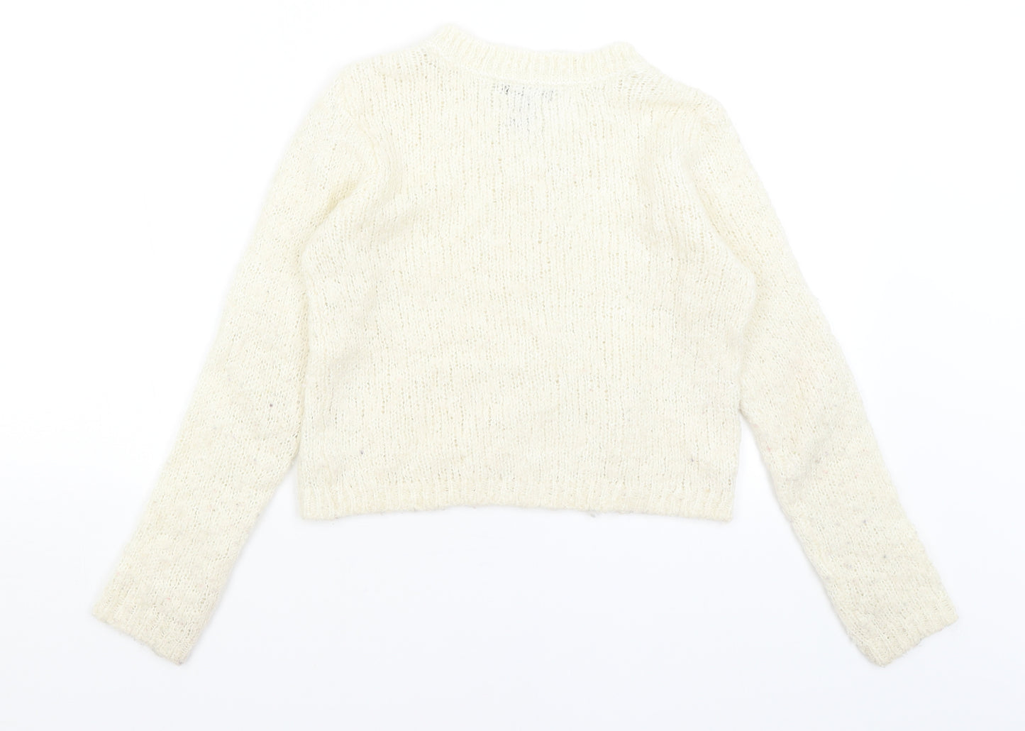 Gap Girls Ivory   Pullover Jumper Size 12 Years