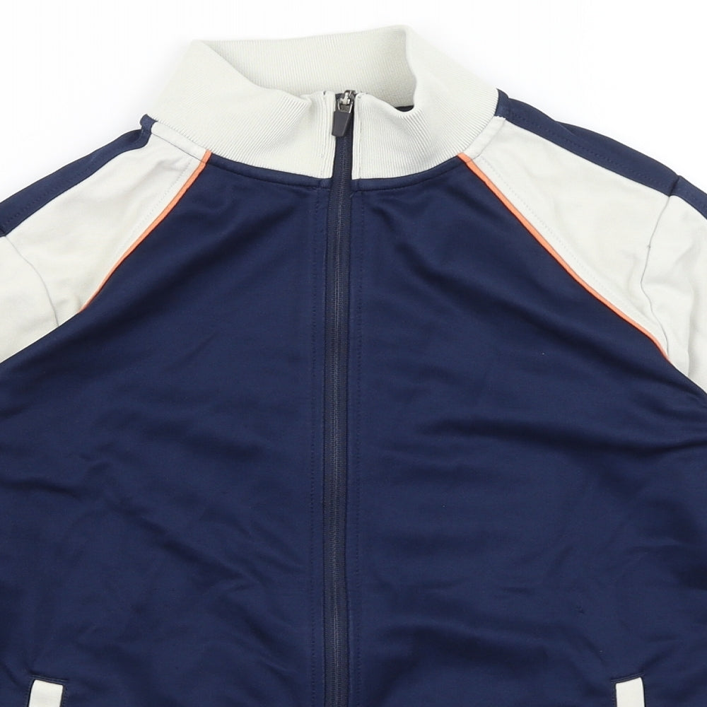 M&S Boys Blue   Full Zip Jumper Size 12-13 Years