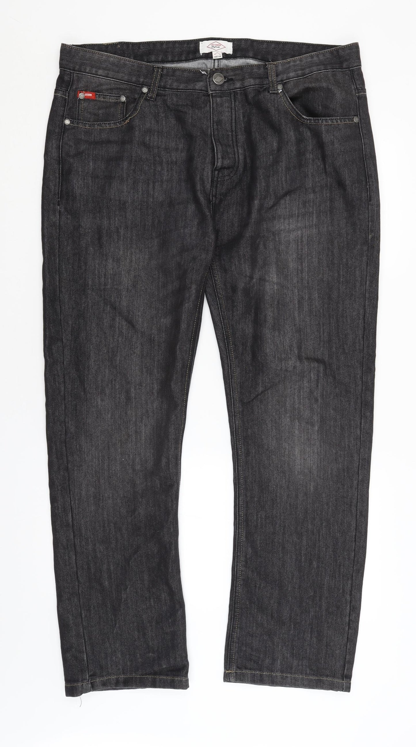Lee Cooper Mens Grey   Straight Jeans Size 36 in L29 in