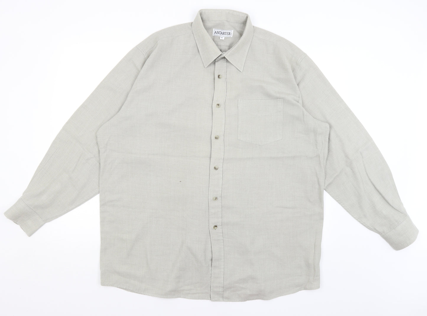 Antartex Mens Grey    Button-Up Size XL