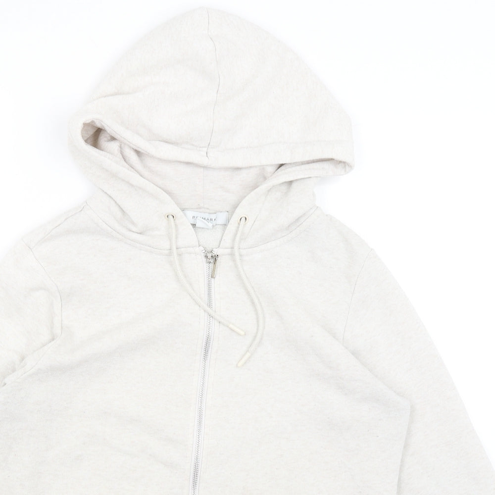 Primark Womens Ivory   Full Zip Hoodie Size S