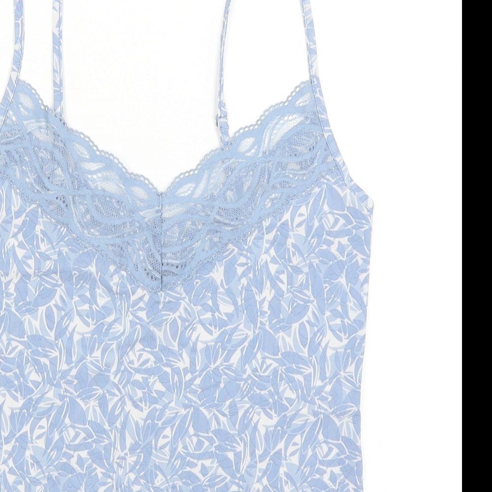 M&S Womens Blue   Camisole Tank Size 10
