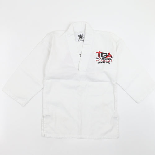 bytomic Boys White   Basic Casual Size 5 Years  - Martial Arts