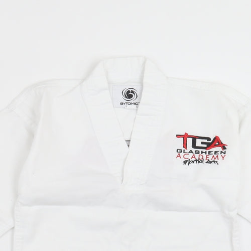 bytomic Boys White   Basic Casual Size 5 Years  - Martial Arts