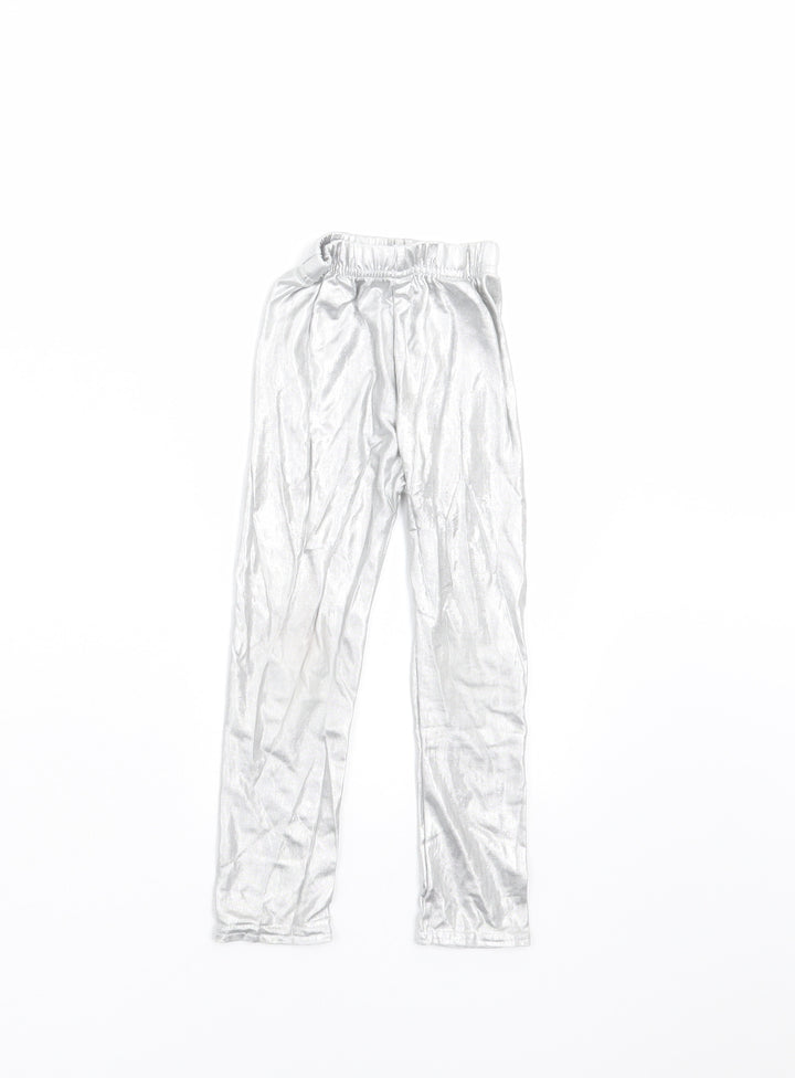 Sheecute Girls Silver Carrot Trousers Size 3 Years - leggings
