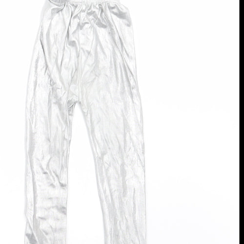 Sheecute Girls Silver   Carrot Trousers Size 3 Years - leggings