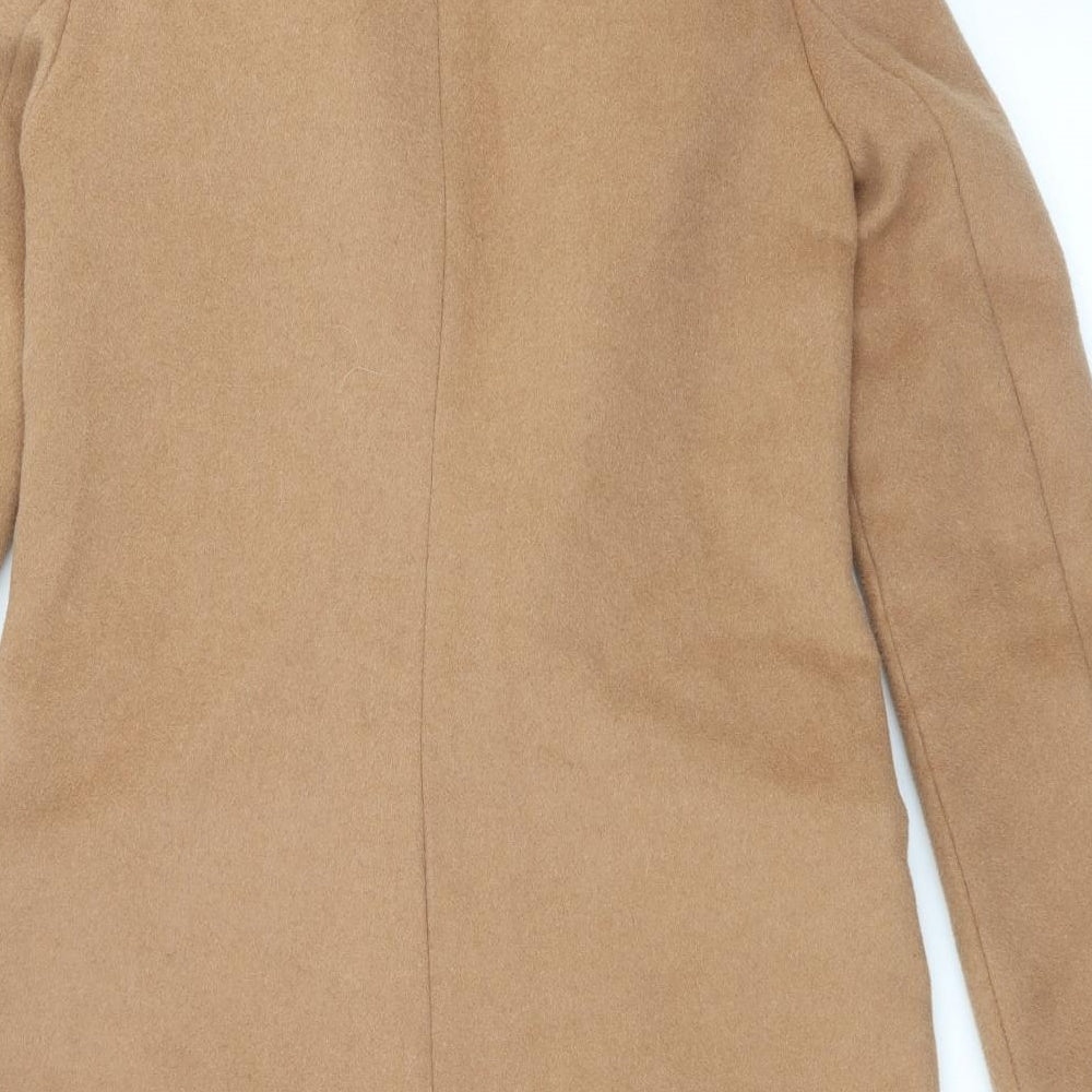 GUESS Womens Beige   Overcoat Coat Size XS