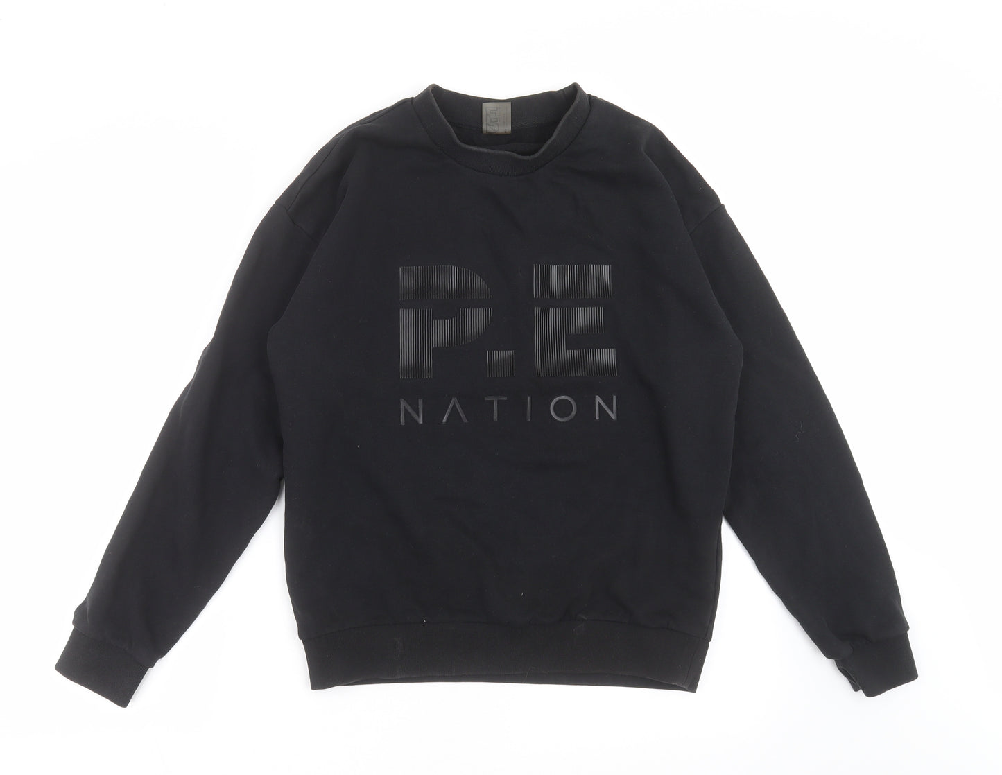 PE Nation Mens Black   Pullover Sweatshirt Size S