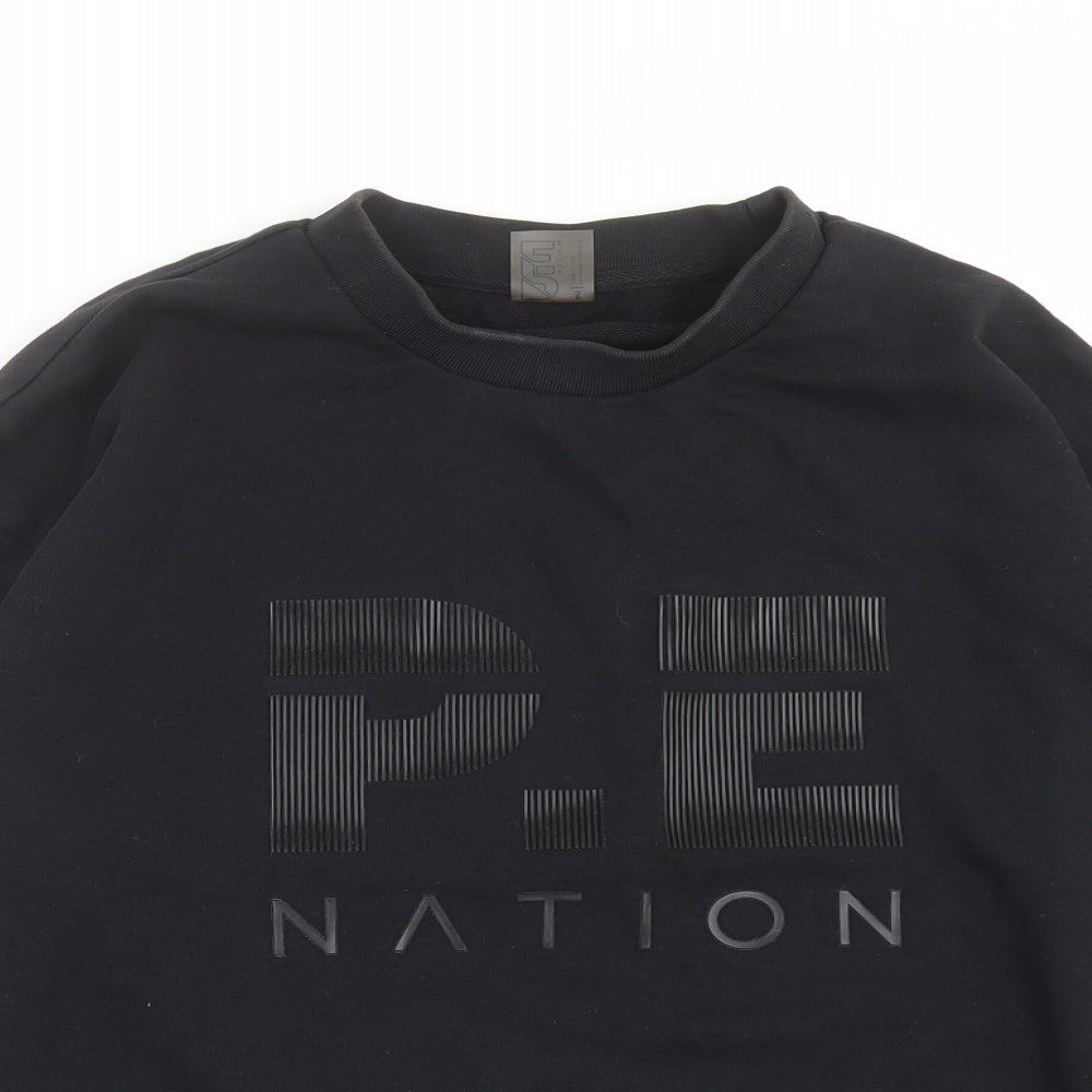 PE Nation Mens Black   Pullover Sweatshirt Size S