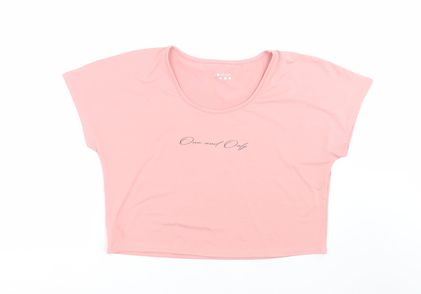 SOULUXE Womens Pink   Cropped T-Shirt Size M  - one and only