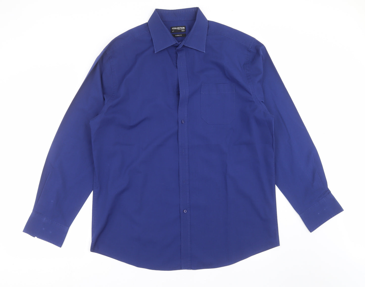 Debenhams Mens Blue    Button-Up Size 17