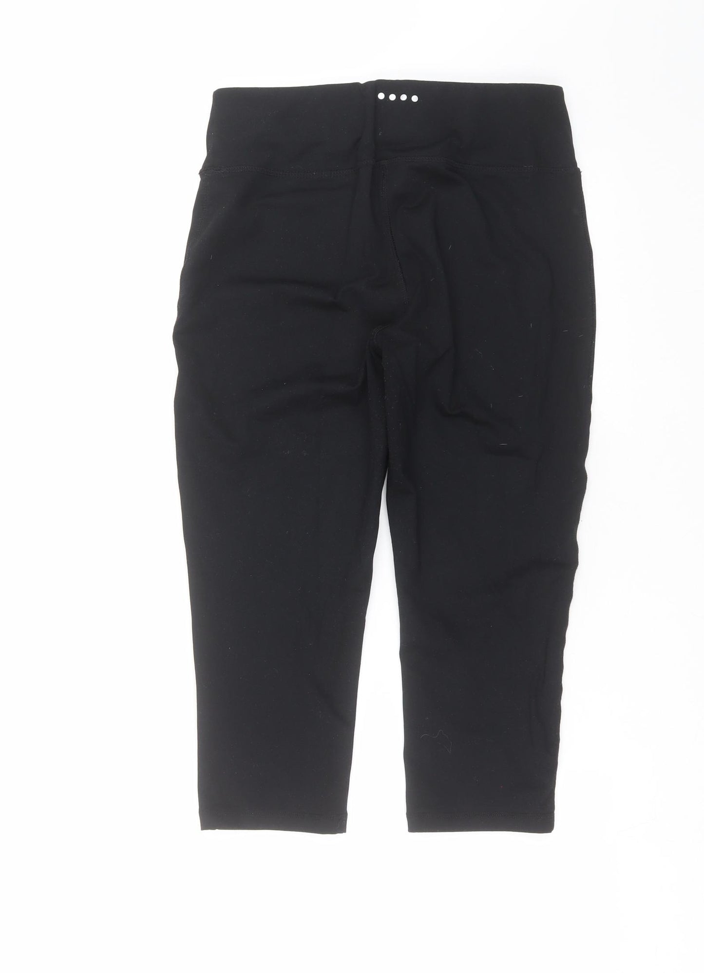 SOULUXE Womens Black   Cropped Leggings Size 12 L20 in