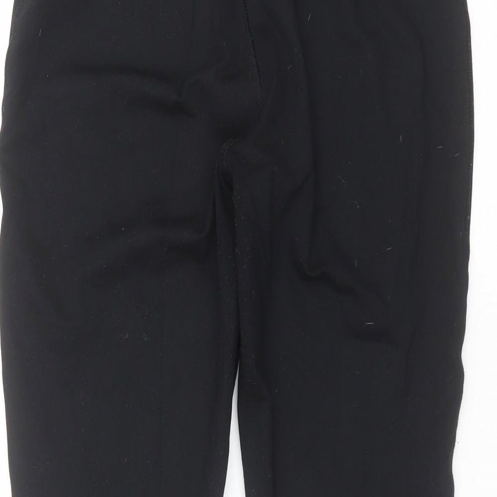 SOULUXE Womens Black   Cropped Leggings Size 12 L20 in