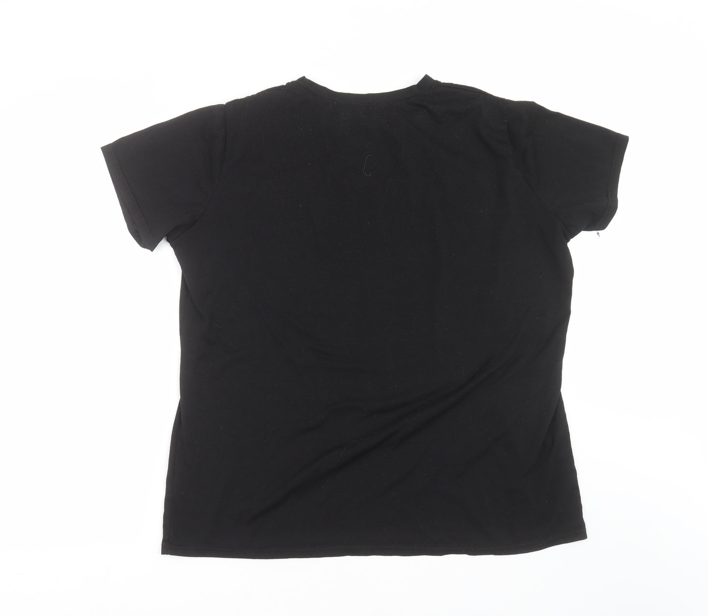 Preworn Womens Black   Basic T-Shirt Size XL  - Spice girls