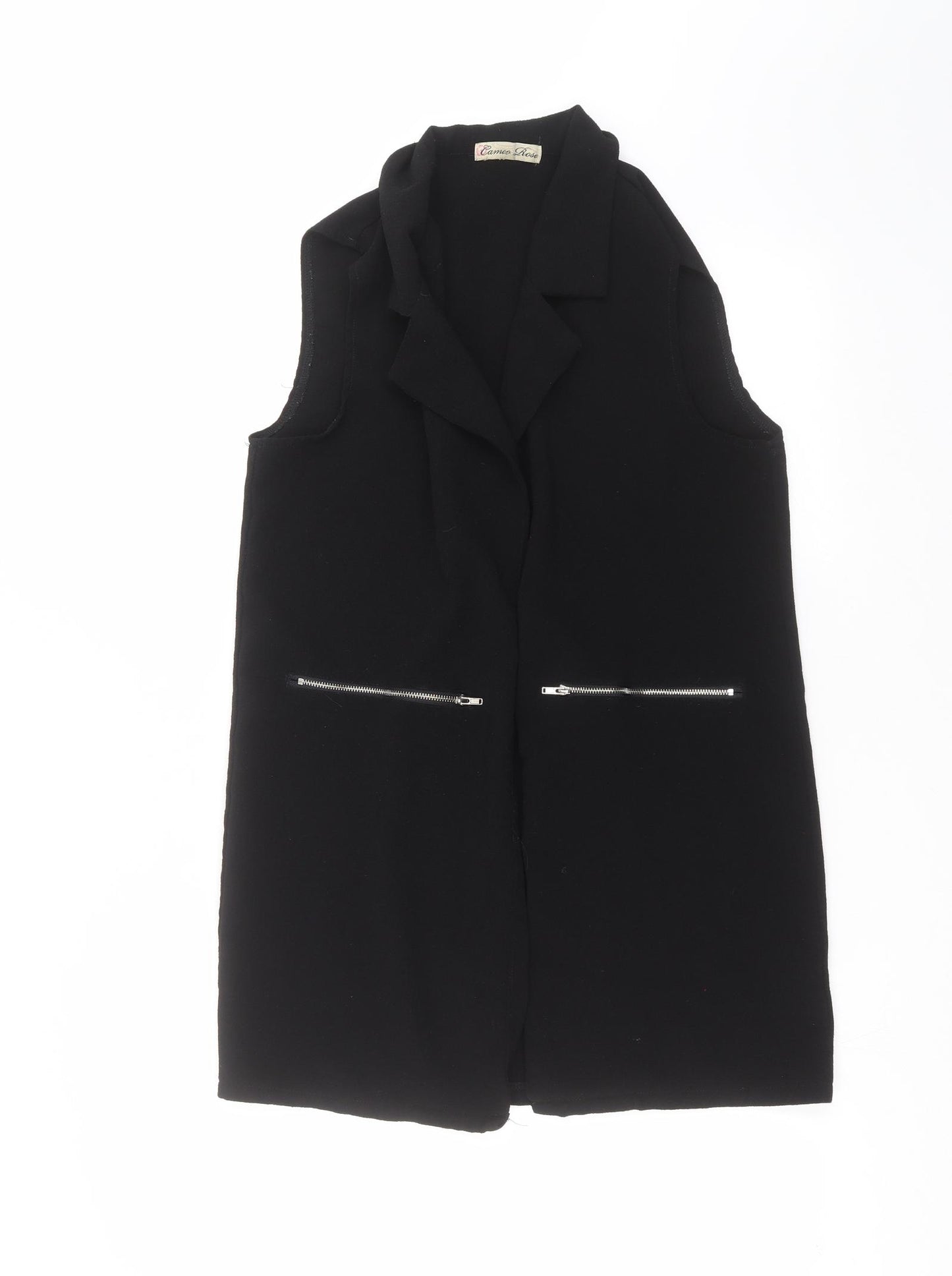 CAMEO ROSE Womens Black   Gilet Jacket Size 14