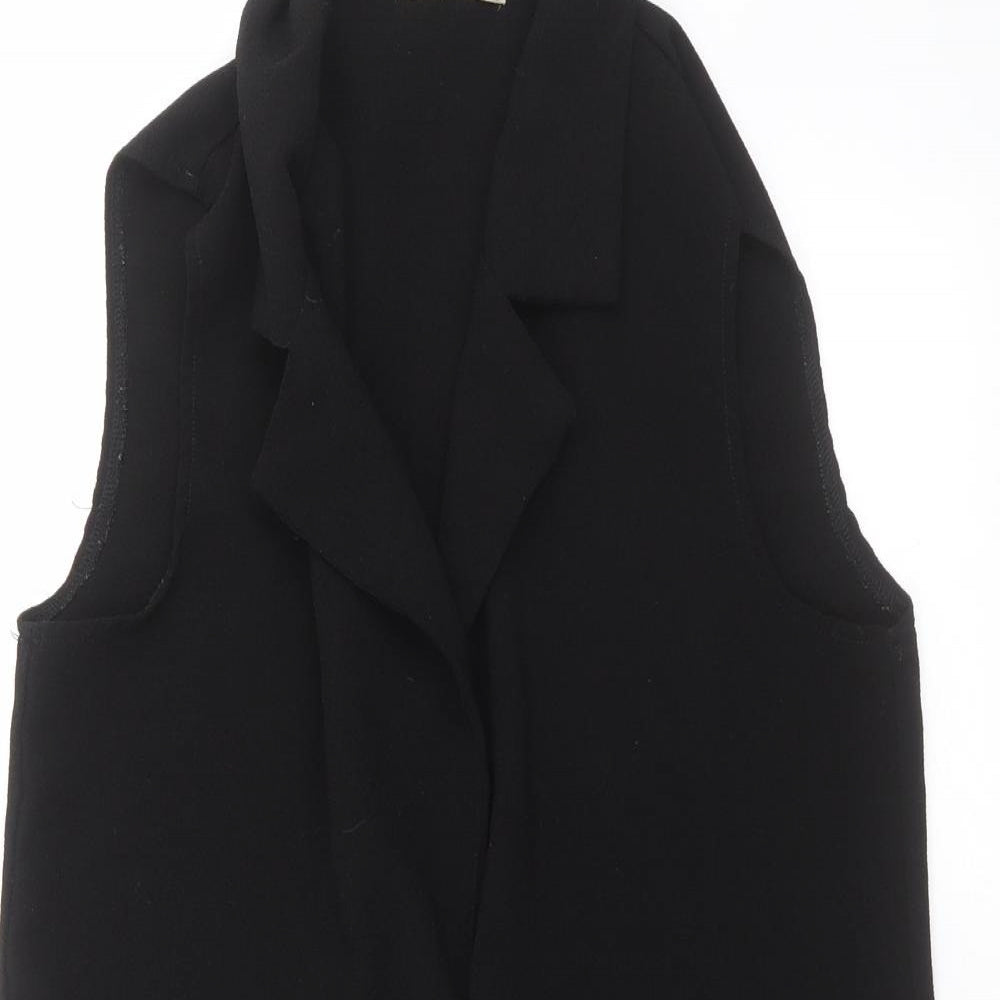 CAMEO ROSE Womens Black   Gilet Jacket Size 14