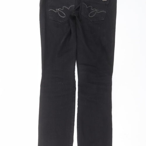 future generation Womens Black  Denim Straight Jeans Size 10 L31 in