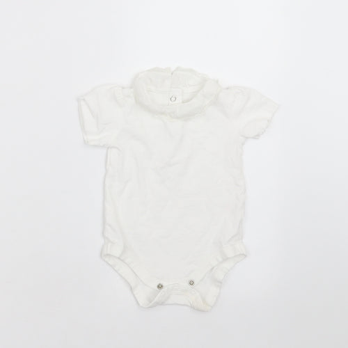 TU Baby White   Babygrow One-Piece Size 3-6 Months