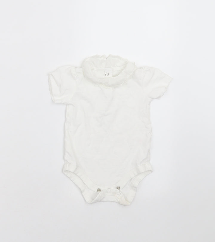 TU Baby White Babygrow One-Piece Size 3-6 Months