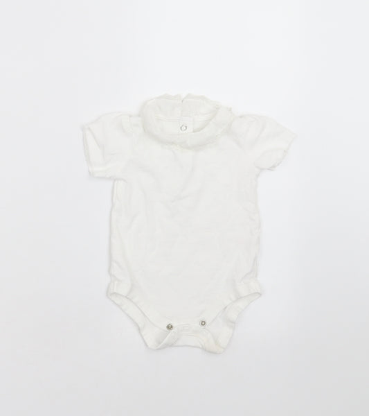 TU Baby White   Babygrow One-Piece Size 3-6 Months