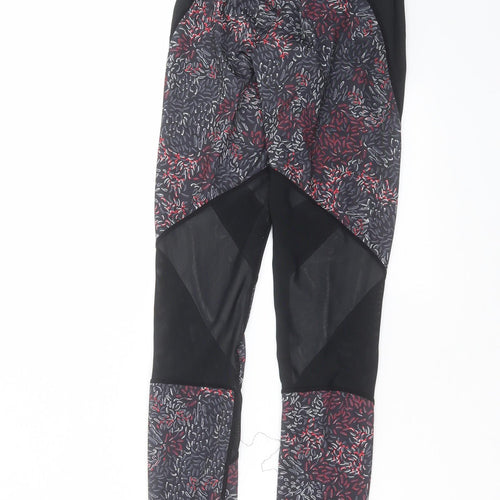 Crane Womens Black Geometric  Compression Leggings Size S L29 in