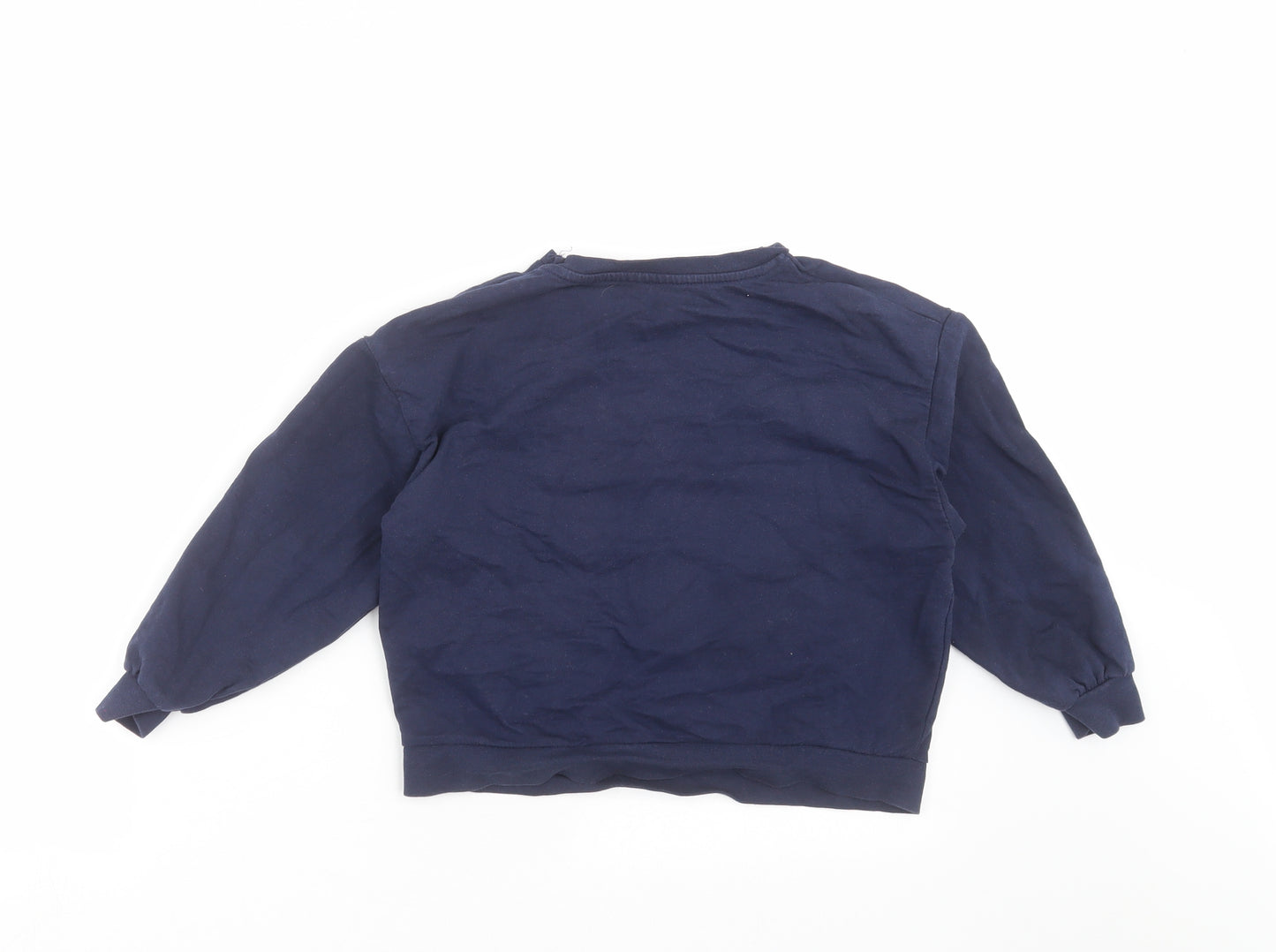 M&Co Girls Blue   Pullover Sweatshirt Size 6-7 Years  - unicorn
