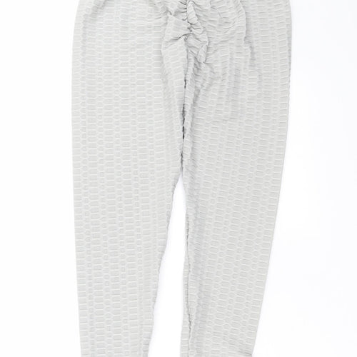 Preworn Womens Grey Geometric   Leggings Size S L29 in