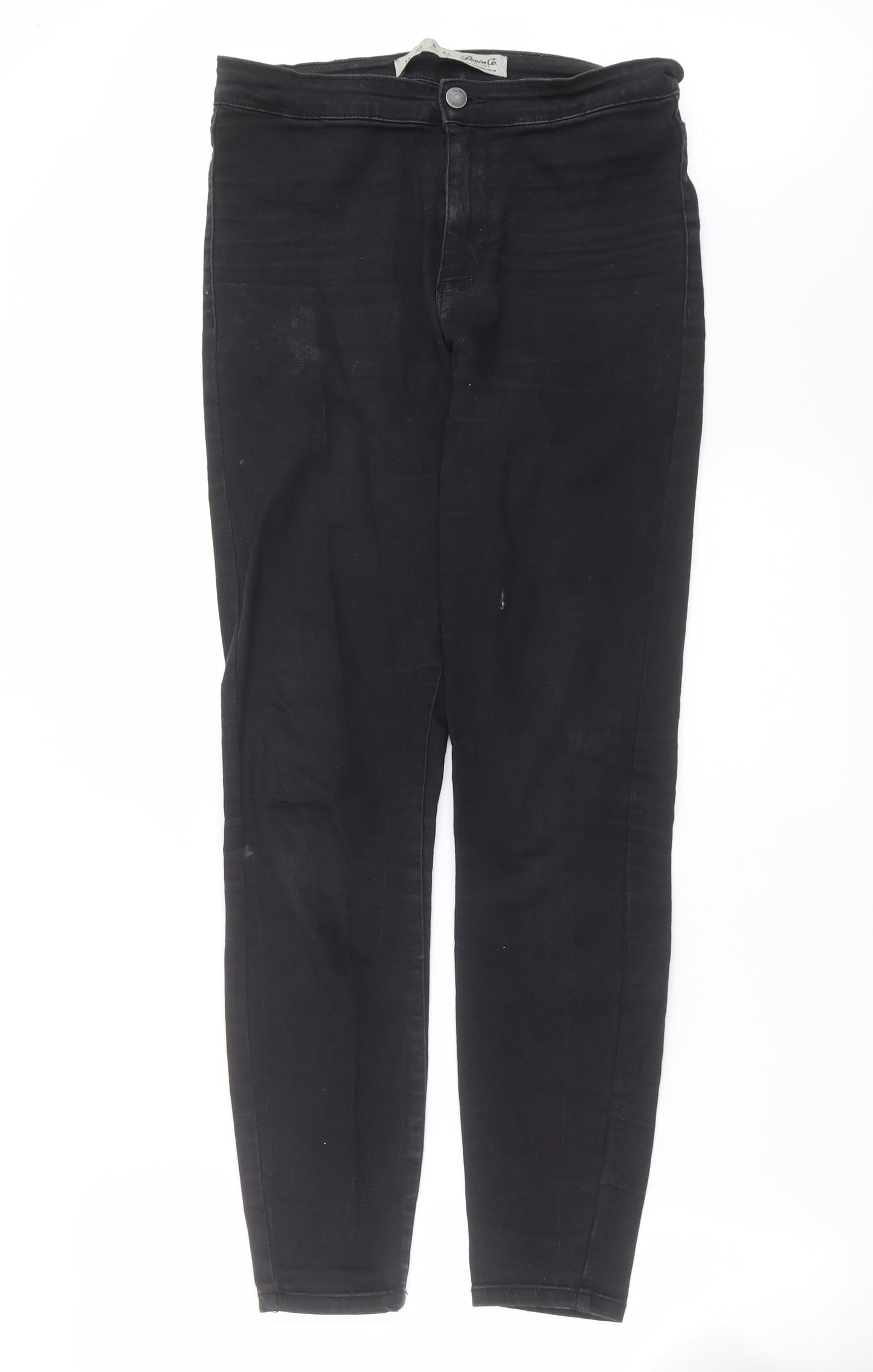 Primark Womens Black  Denim Skinny Jeans Size 12 L29 in