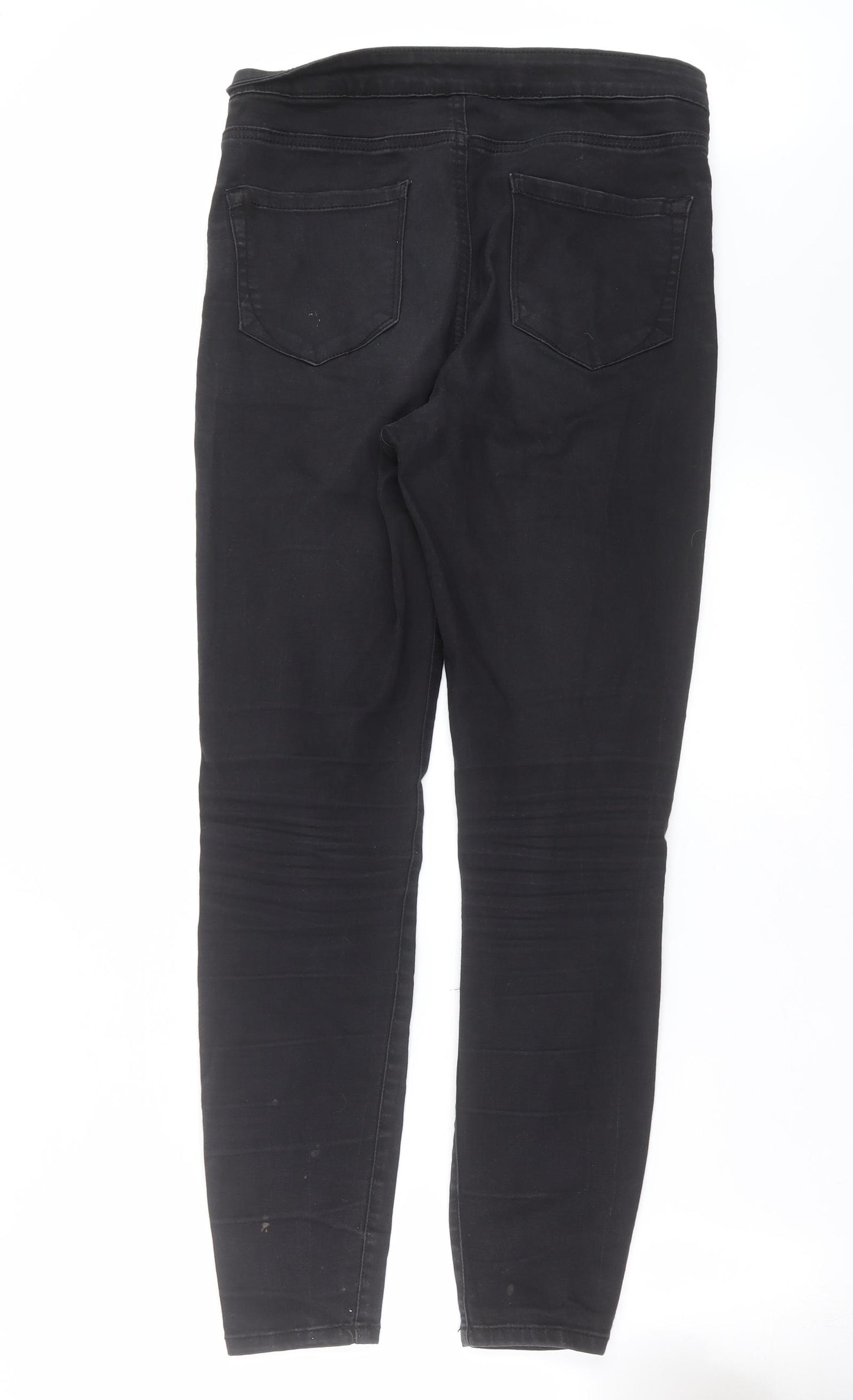 Primark Womens Black  Denim Skinny Jeans Size 12 L29 in
