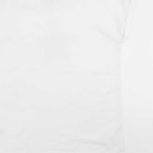NEXT Womens White   Basic T-Shirt Size 8  - star