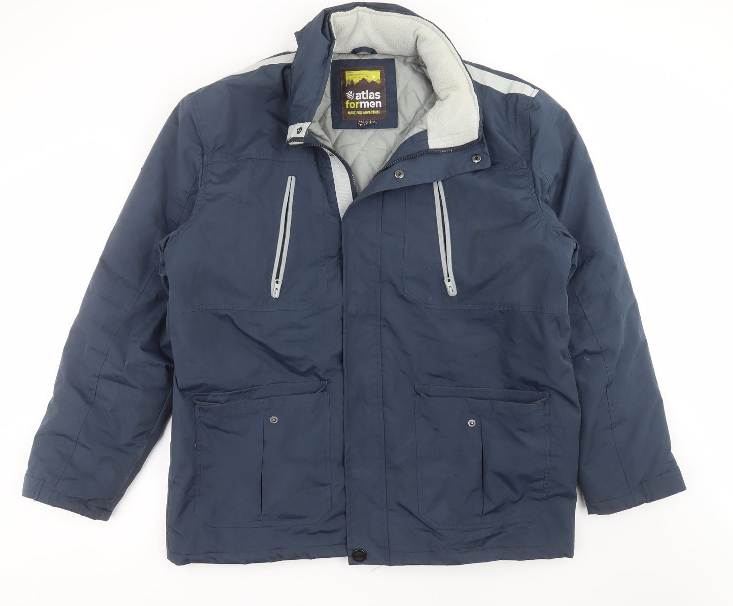 atlas for men Mens Blue   Jacket Coat Size L