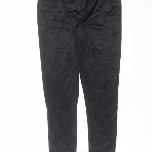 Miss Selfridge Womens Black   Trousers  Size 8 L27 in - Wet look