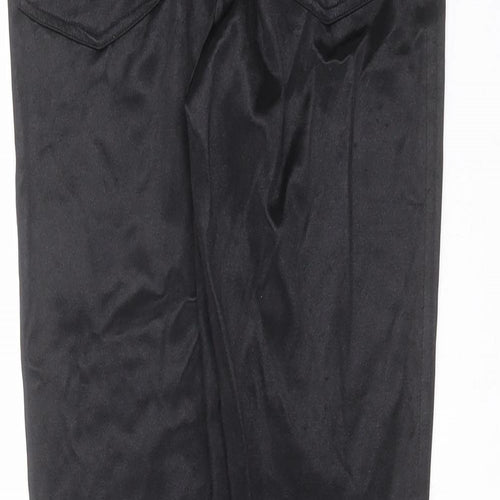 Miss Selfridge Womens Black   Trousers  Size 8 L27 in - Wet look