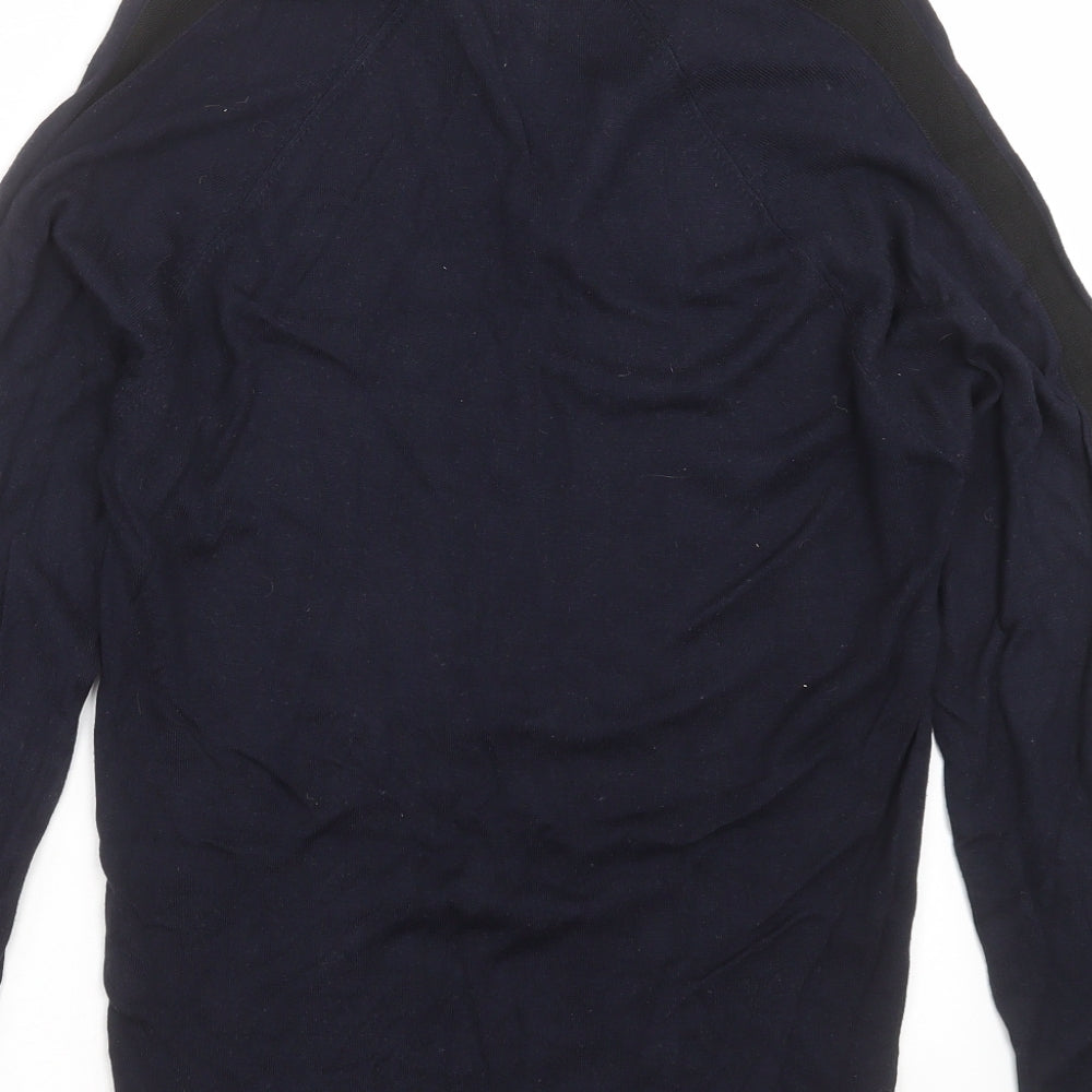 River Island Mens Blue  Knit Pullover Jumper Size M