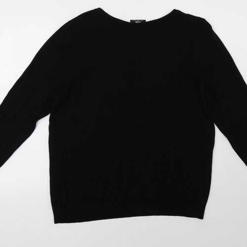 Wallis Womens Black   Pullover Sweatshirt Size 18
