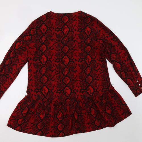 capsule Womens Red Animal Print  A-Line  Size 14