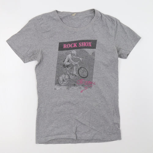 earth positive Womens Grey   Basic T-Shirt Size M