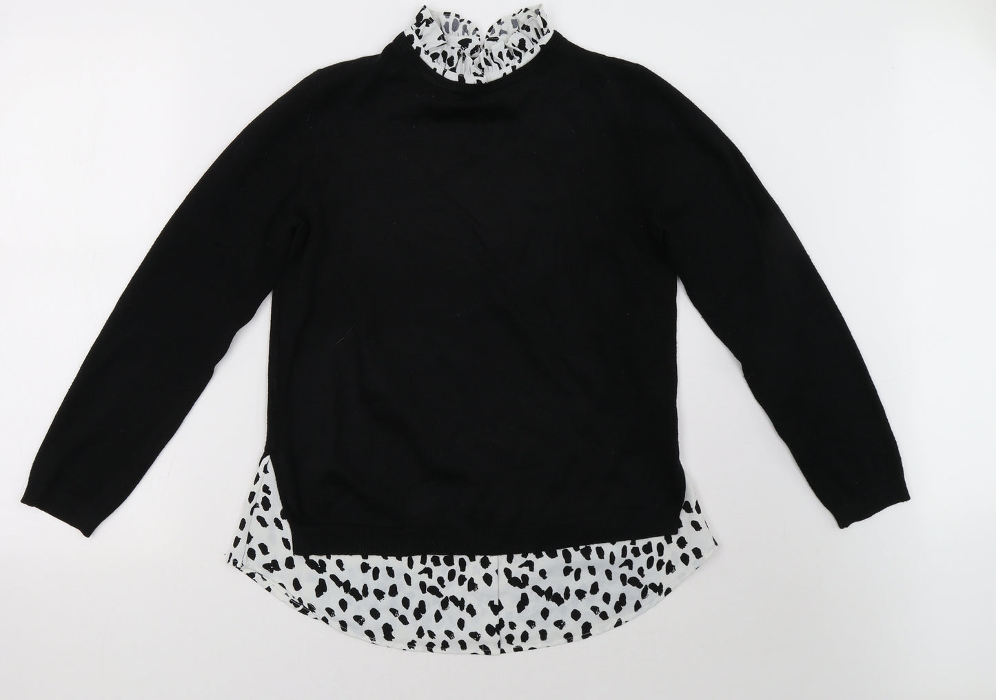 Matalan Womens Black   Pullover Sweatshirt Size 10