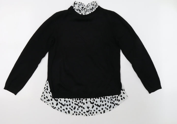 Matalan Womens Black   Pullover Sweatshirt Size 10