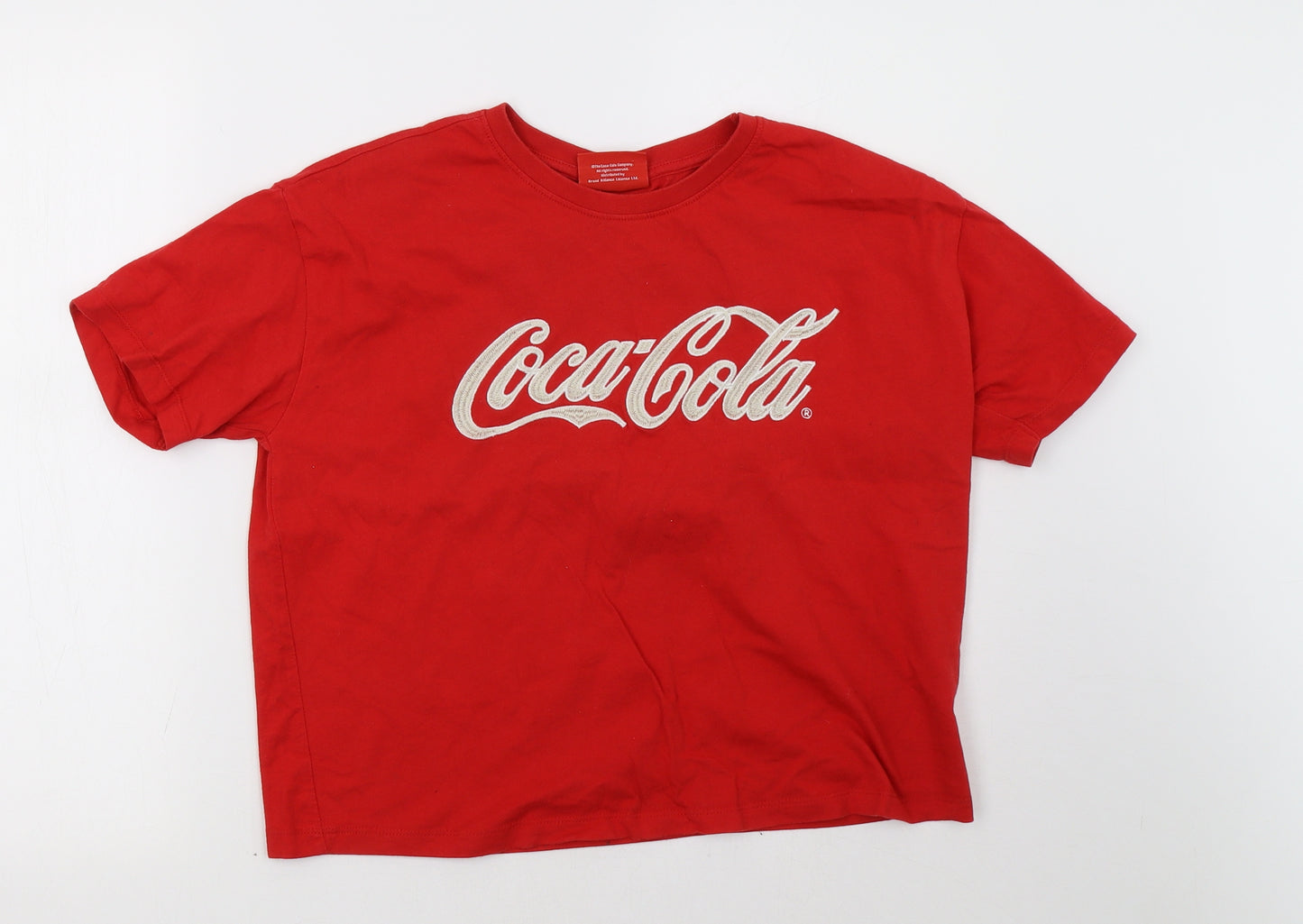 Primark Womens Red   Cropped T-Shirt Size 12