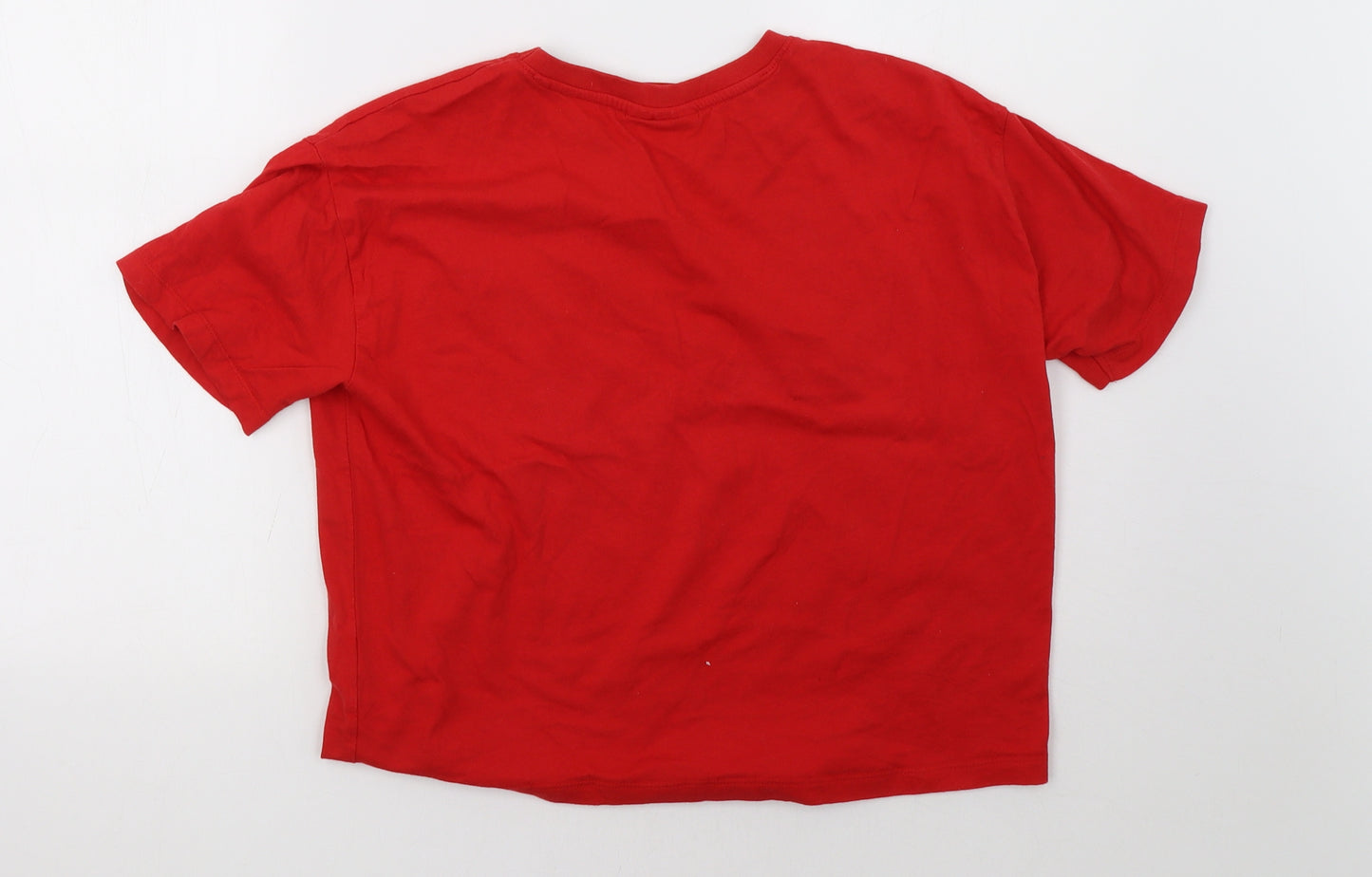 Primark Womens Red   Cropped T-Shirt Size 12