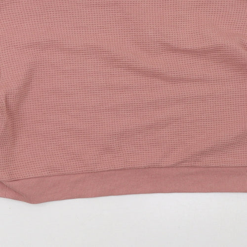 H&M Womens Pink   Pullover Sweatshirt Size XS