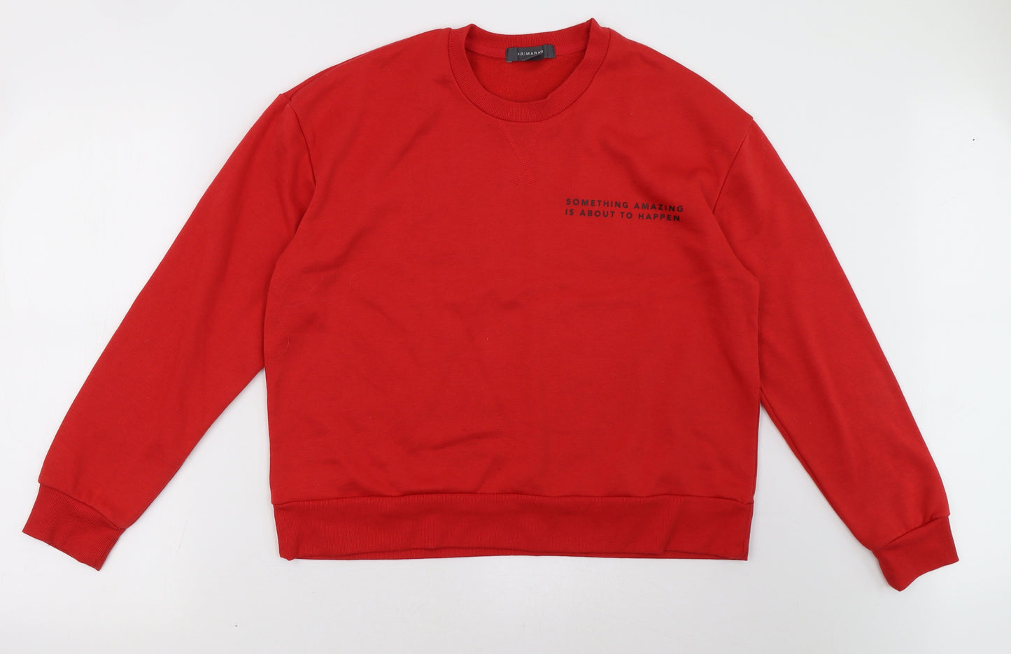 Primark Womens Red   Pullover Sweatshirt Size S